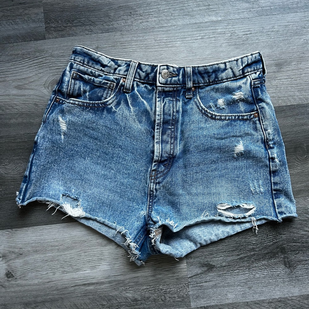 Distressed Denim Women's Shorts